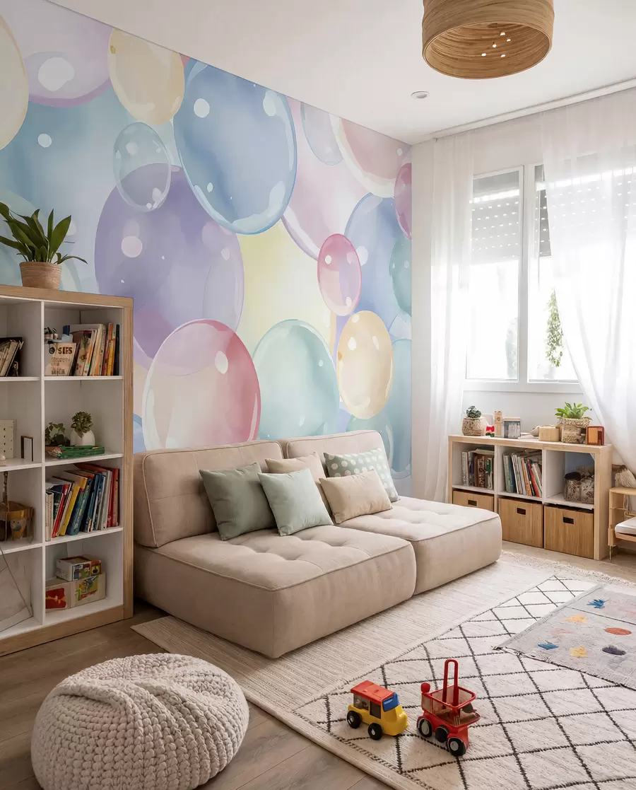 wall murals Pastelni mjehurići u99730