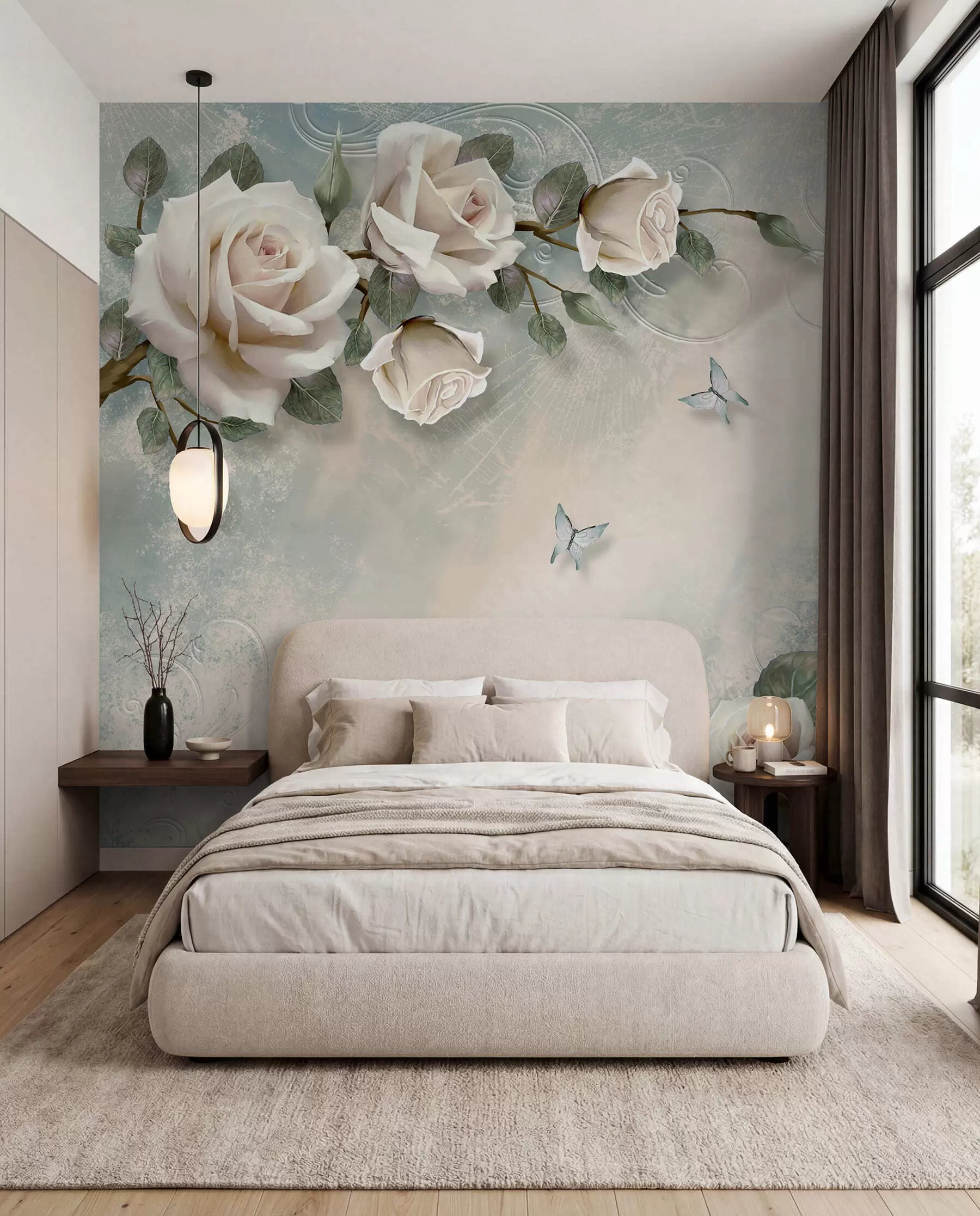 wall murals Ruže u krem tonovima I u31353d1