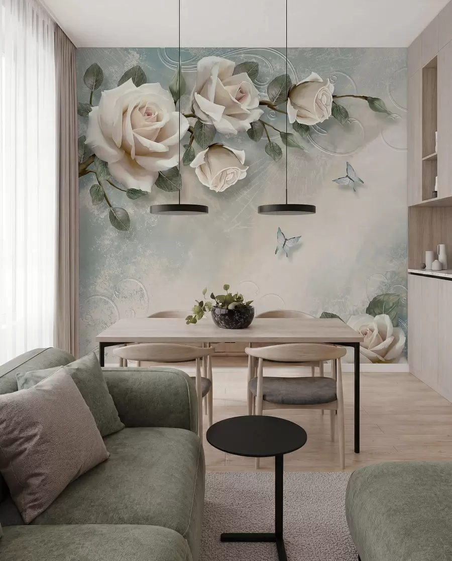 wall murals Грана крем руже u31353d1