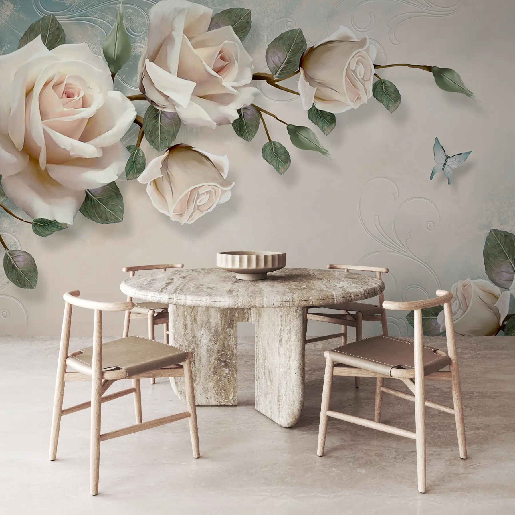 wall murals Грана крем руже u31353d2