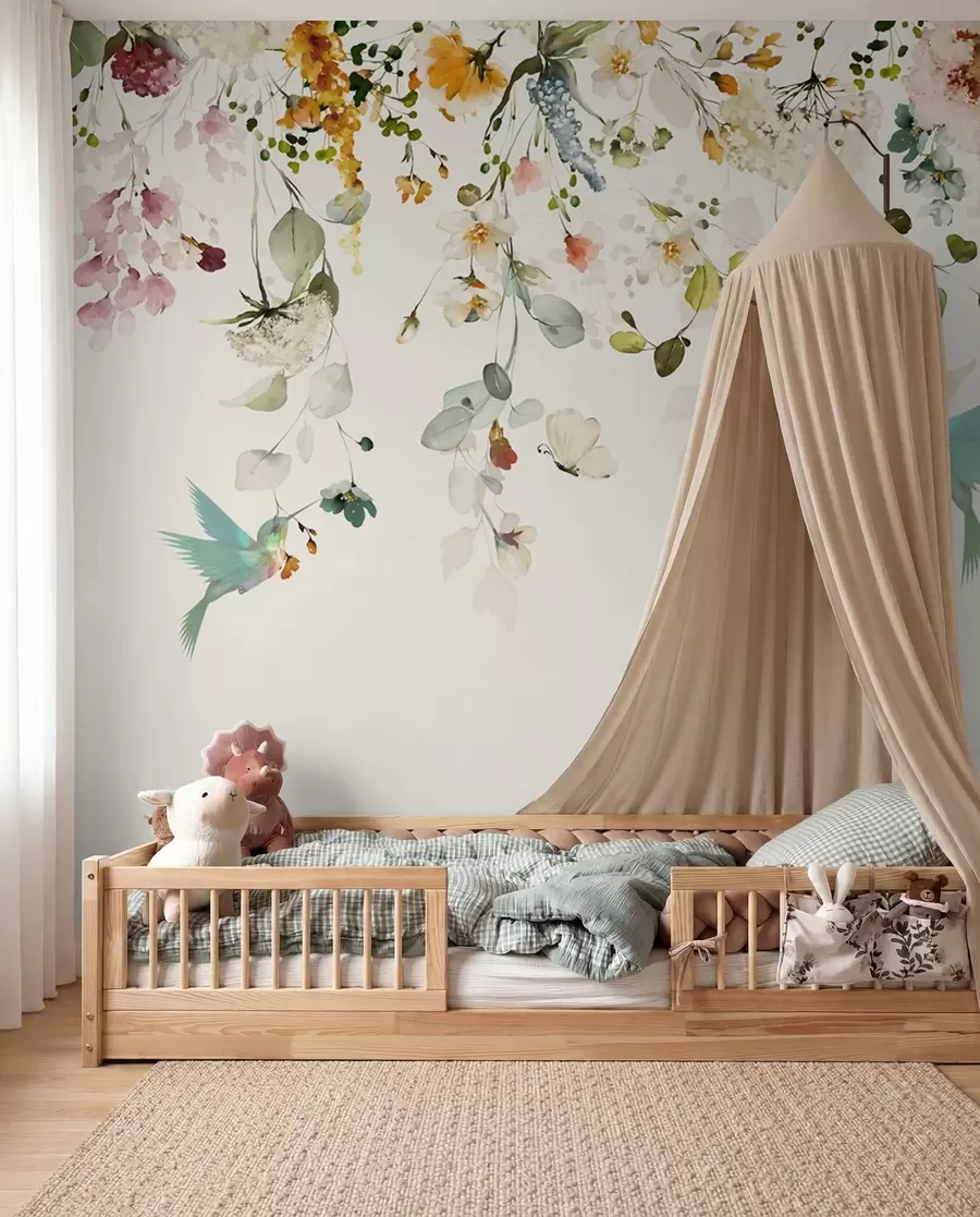 wall murals Kolibriji među cvijećem II u59610d2