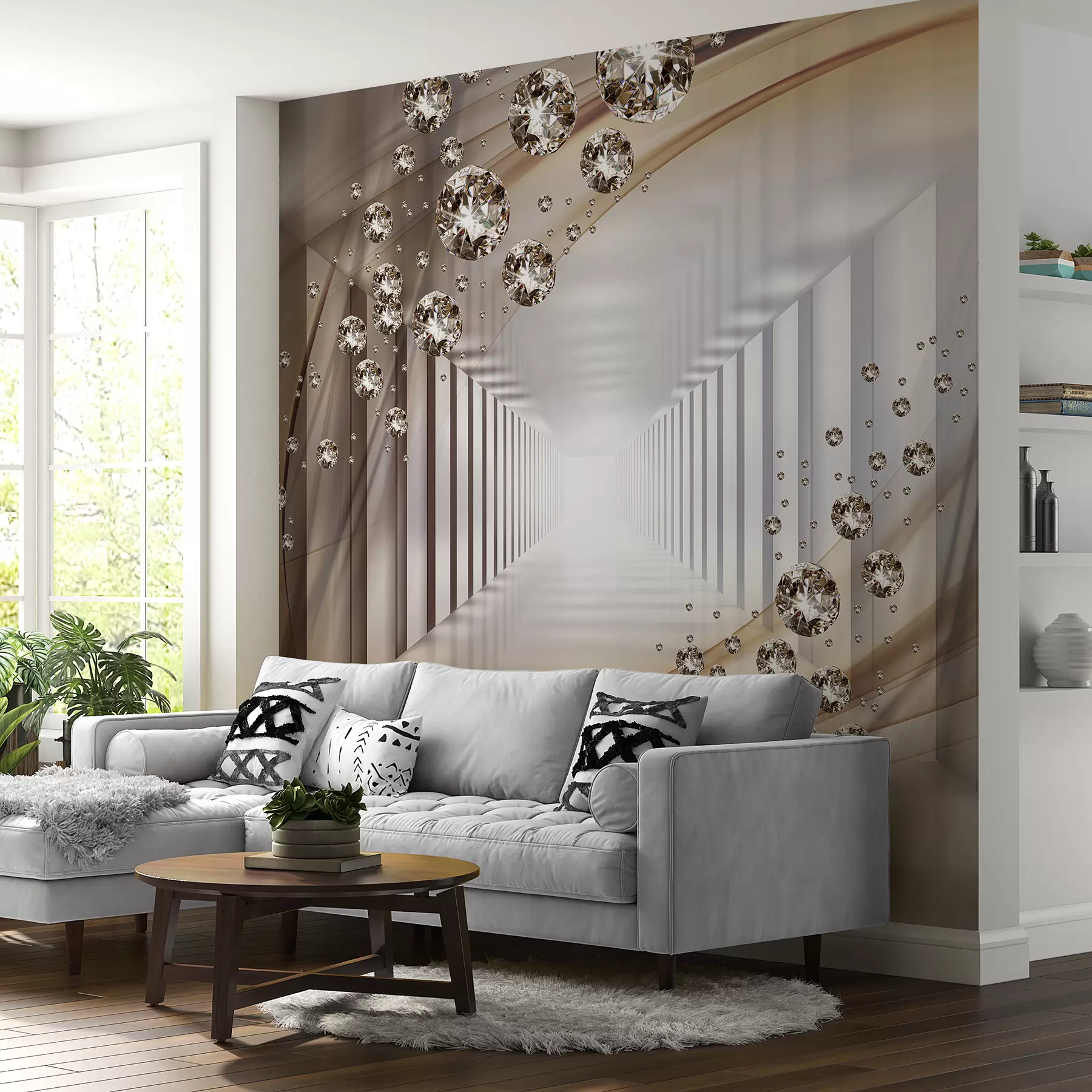 wall murals Тунел са рхинестонес u79958d1
