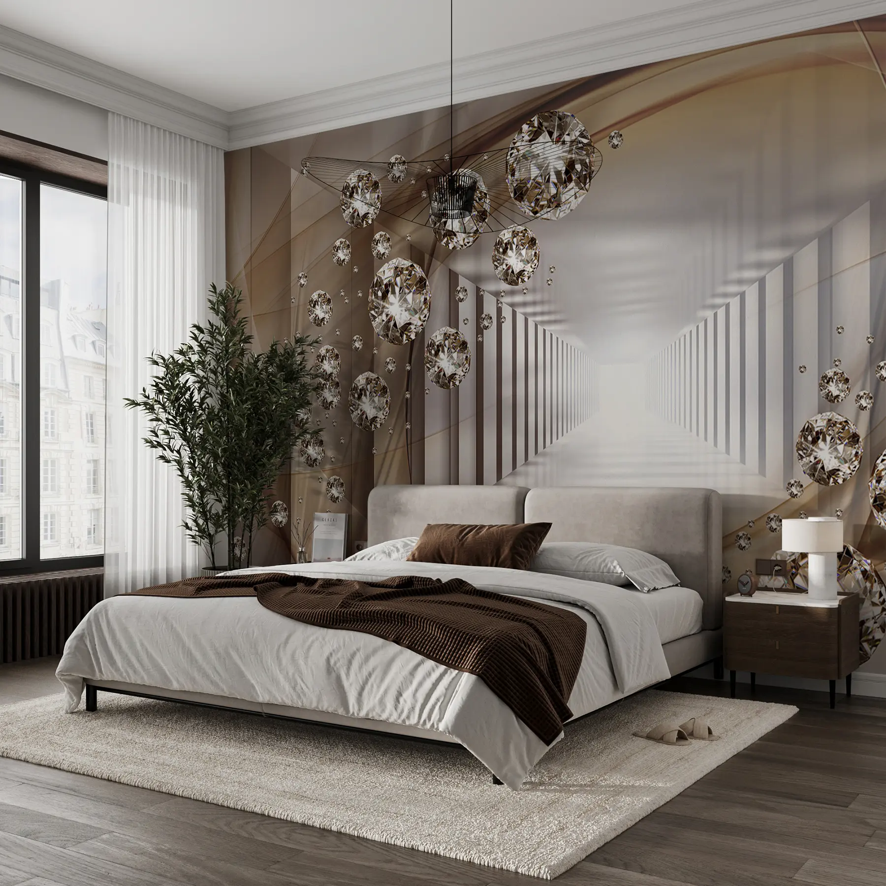 wall murals Тунел са рхинестонес u79958d2