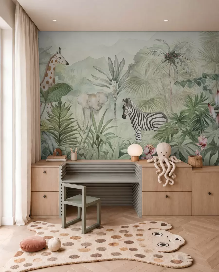 wall murals Mali drugari sa safarija w00089