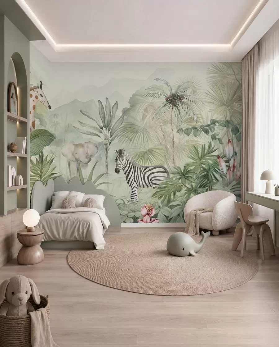 wall murals Mali drugari sa safarija w00089