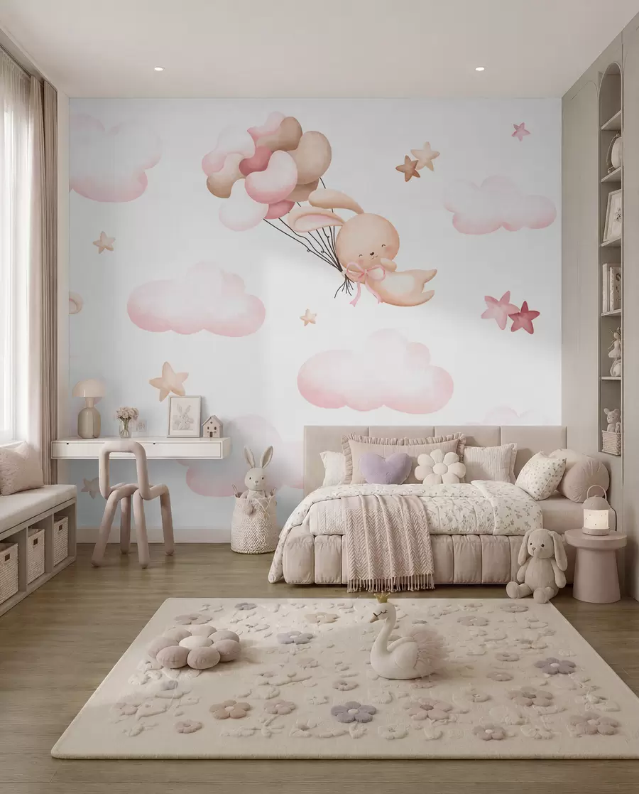 wall murals Zečići na putu balonom II u95399d2