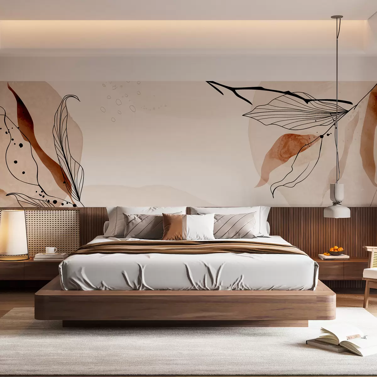 wall murals Минималистички листови w00331