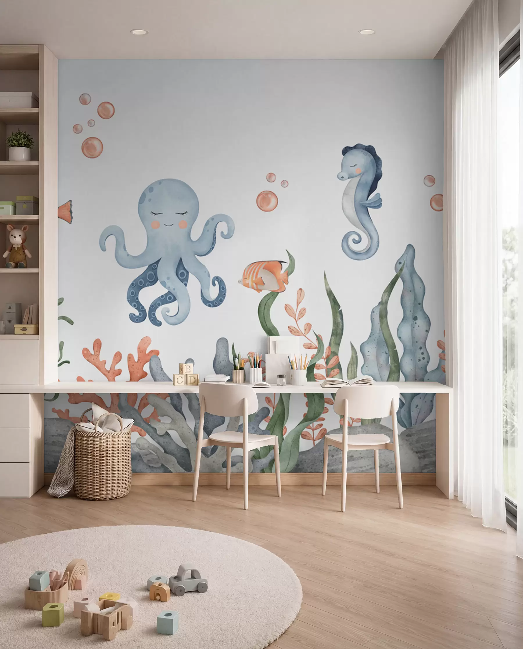 wall murals Mali prijatelji okeana w00383