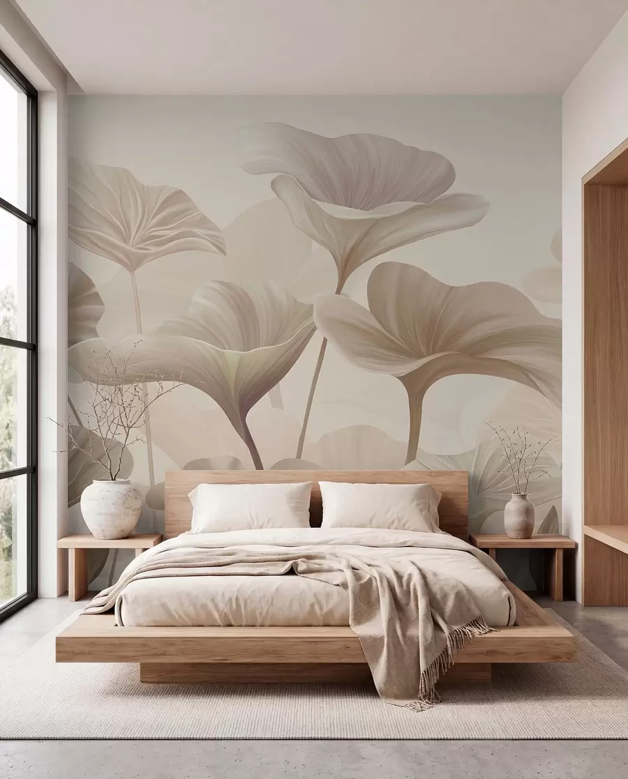 wall murals Peščani listovi se otvaraju w00385v3