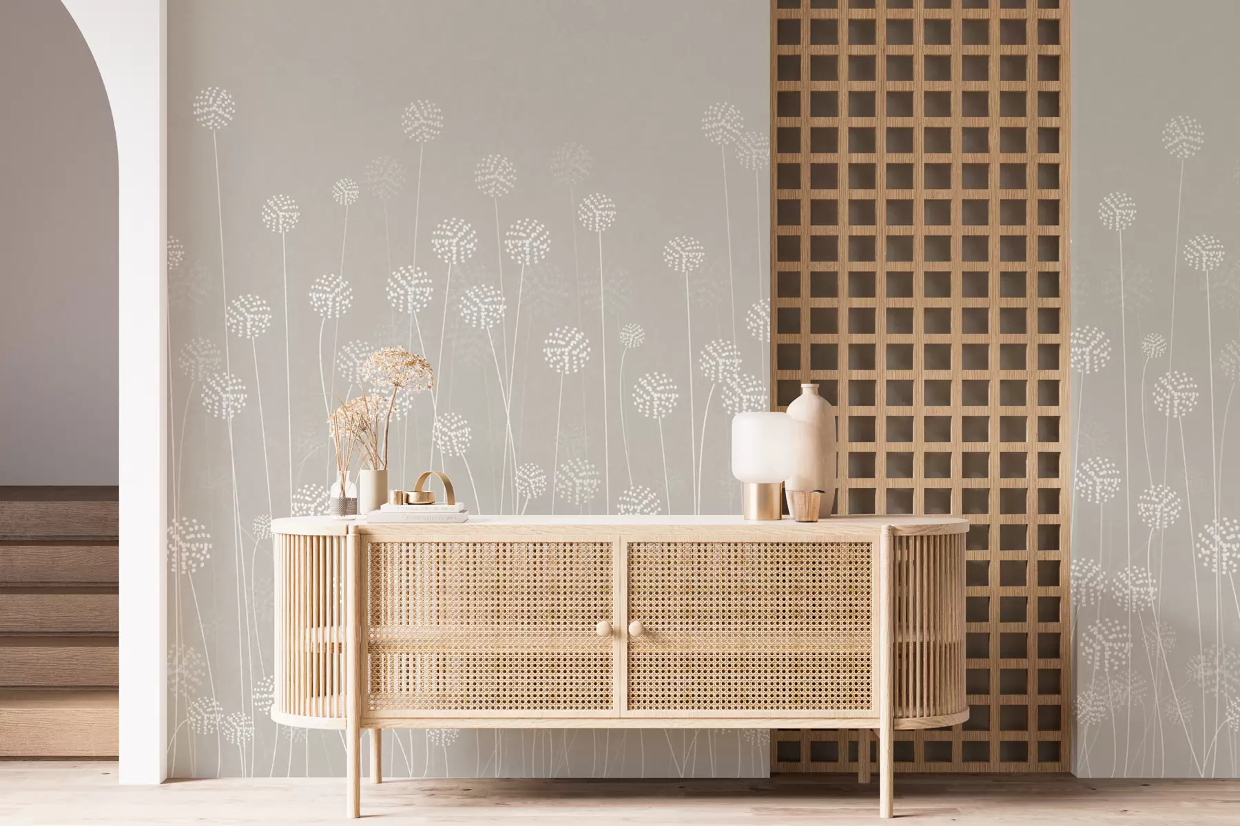 wall murals Поље маслачка беж боје w00613
