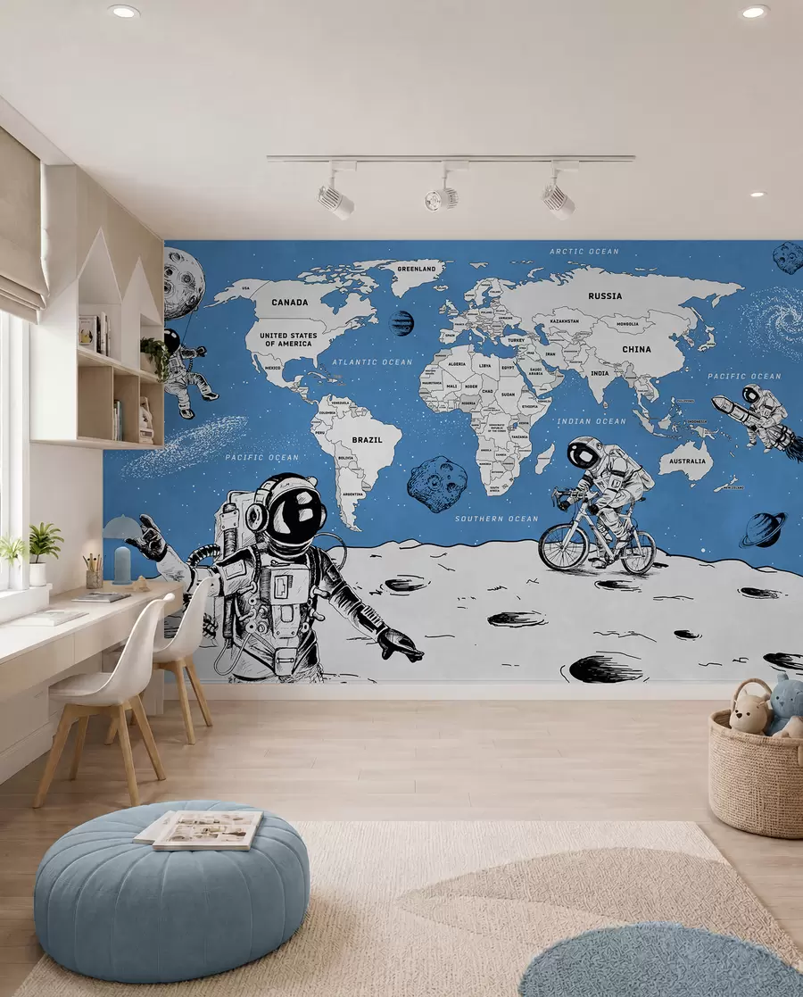 wall murals Svemirski atlas na engleskom w00473v1