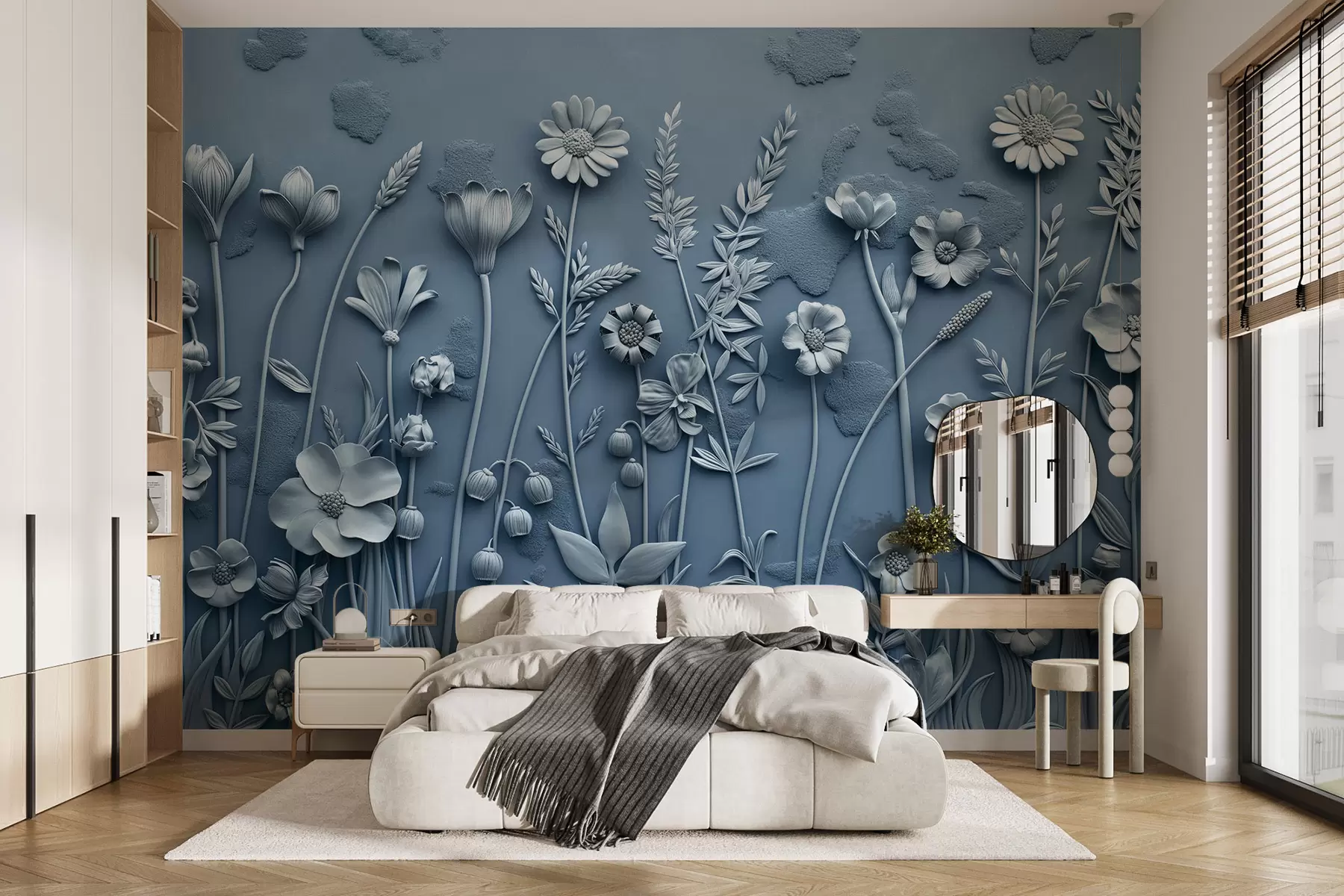 wall murals Поље 3Д цвеће w07869