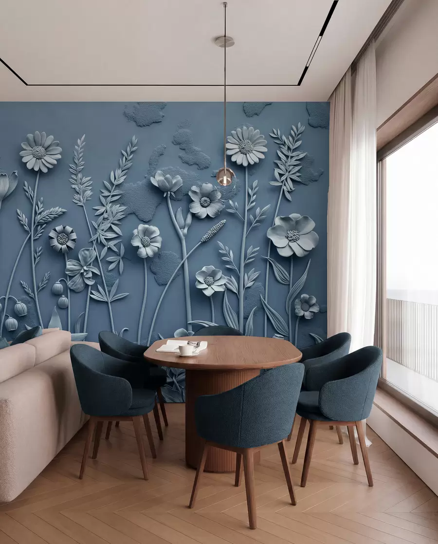 wall murals Поље 3Д цвеће w07869