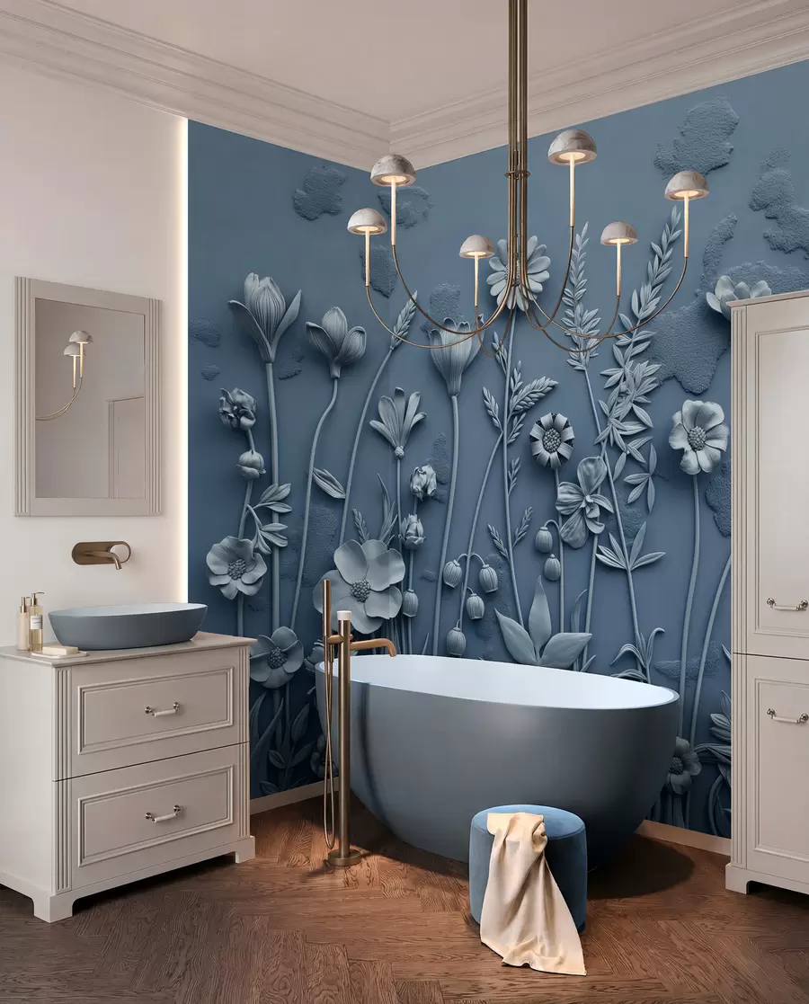 wall murals Поље 3Д цвеће w07869