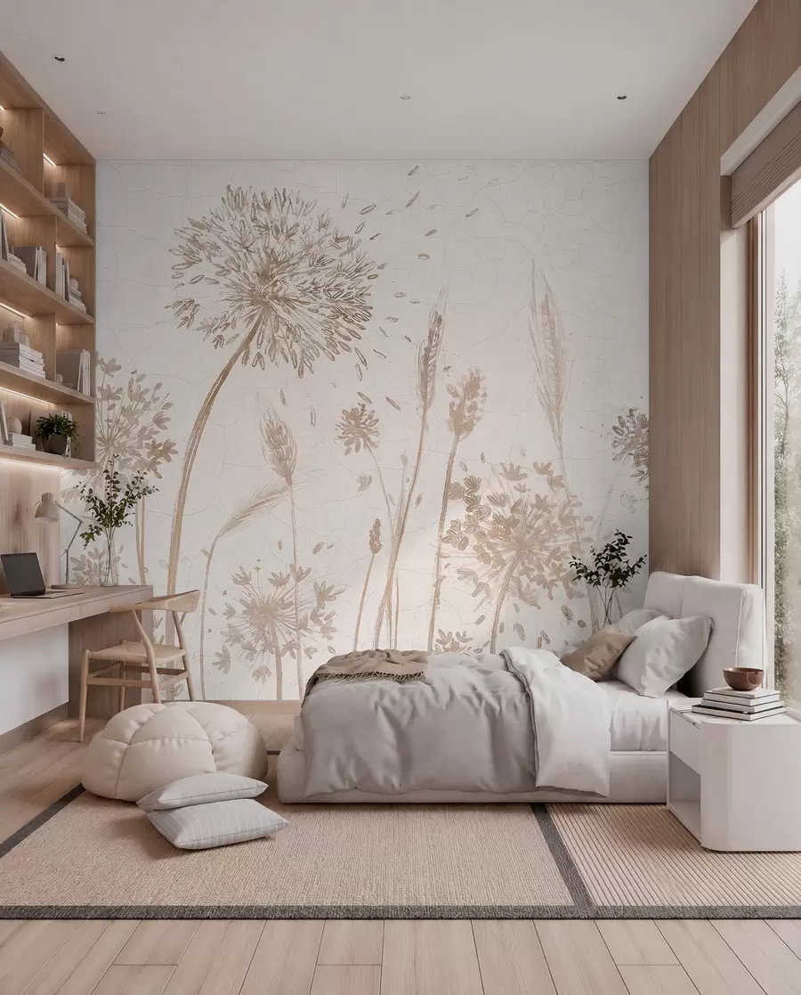 wall murals Let maslačka w07921