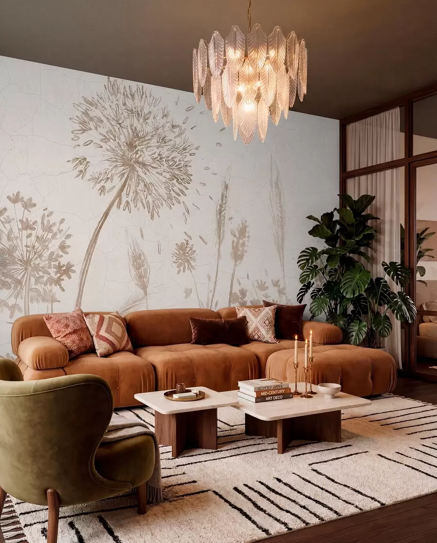 wall murals Let maslačka w07921