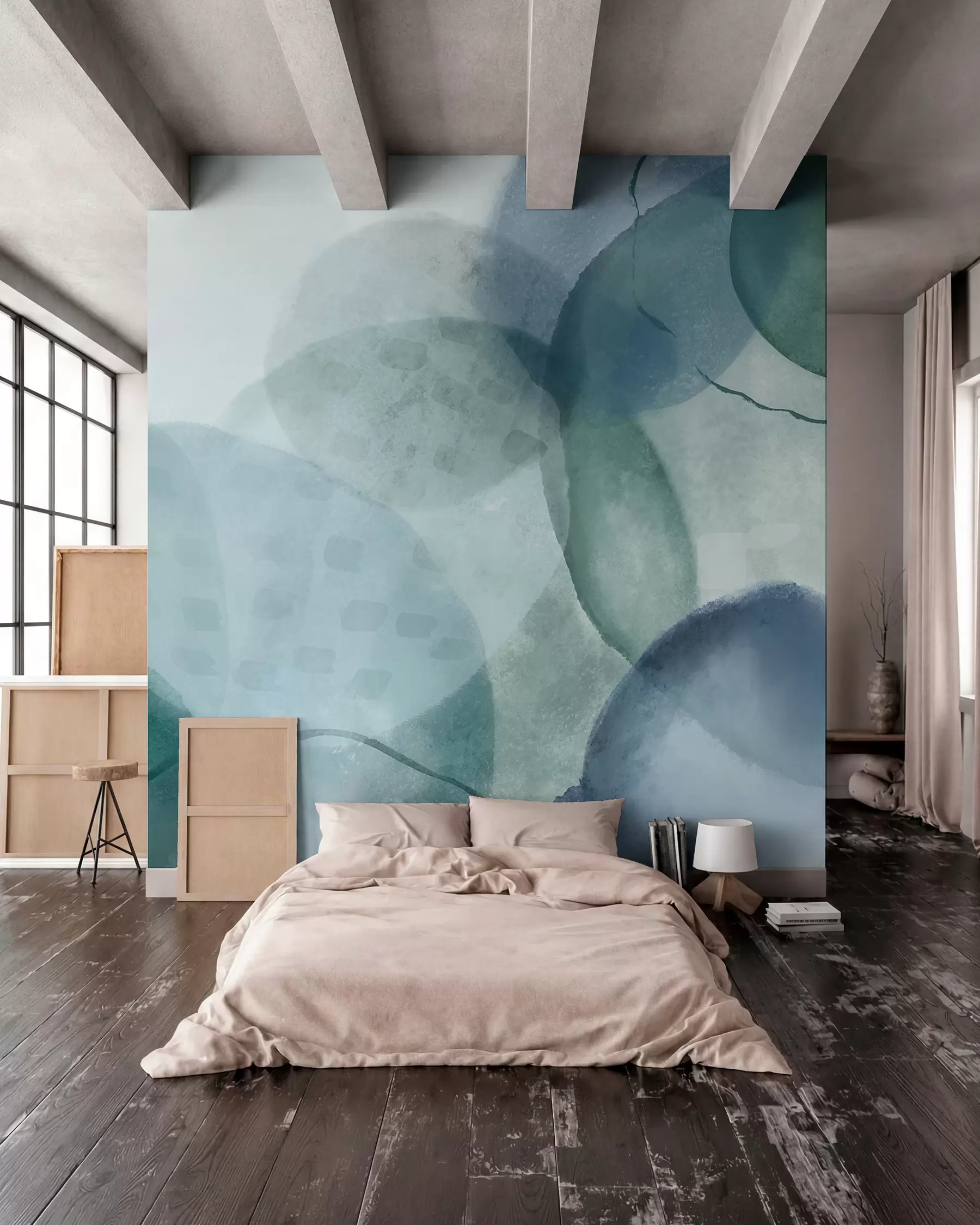 wall murals Plima u akvarelu w07926