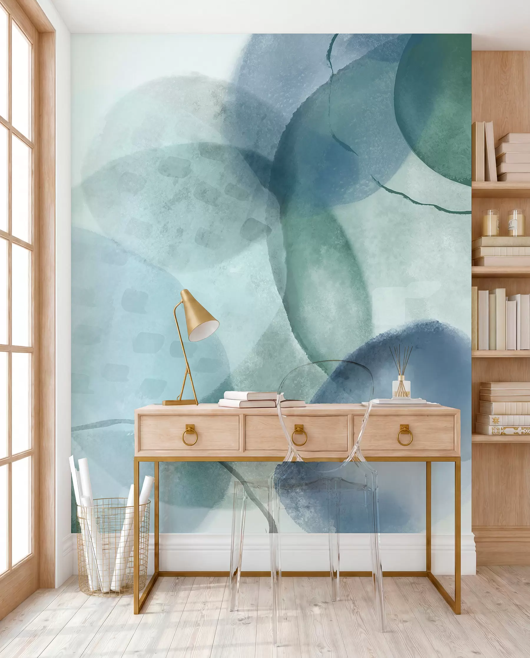 wall murals Plima u akvarelu w07926