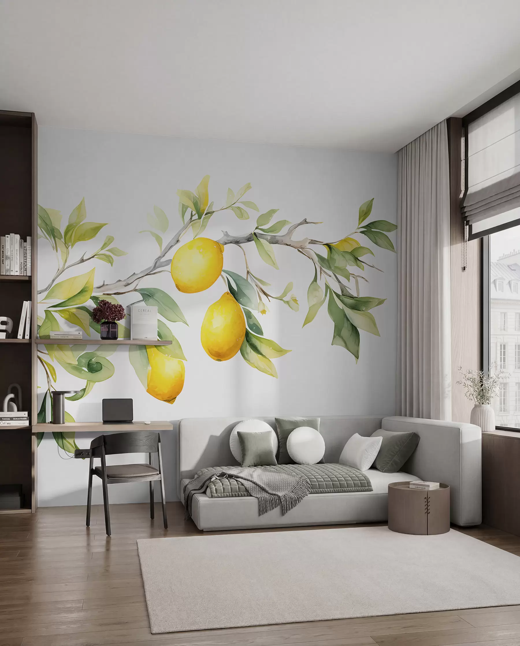 wall murals Limuni na grani w08096