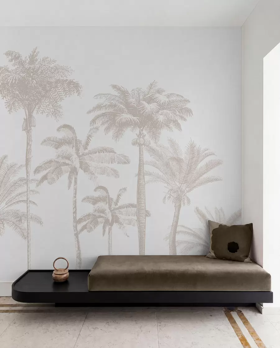 wall murals Оаза тропских палми минимална w08111