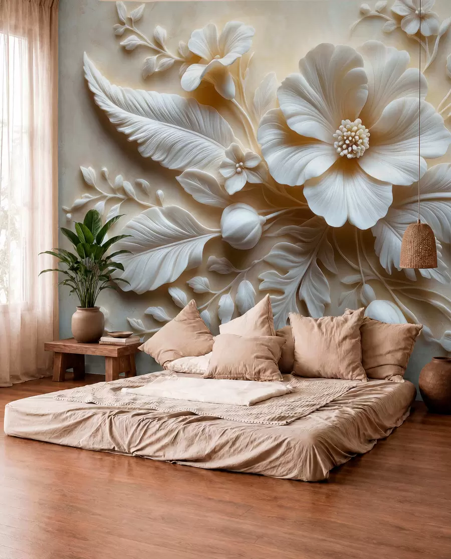 wall murals Latice i skulpturalno perje w01340