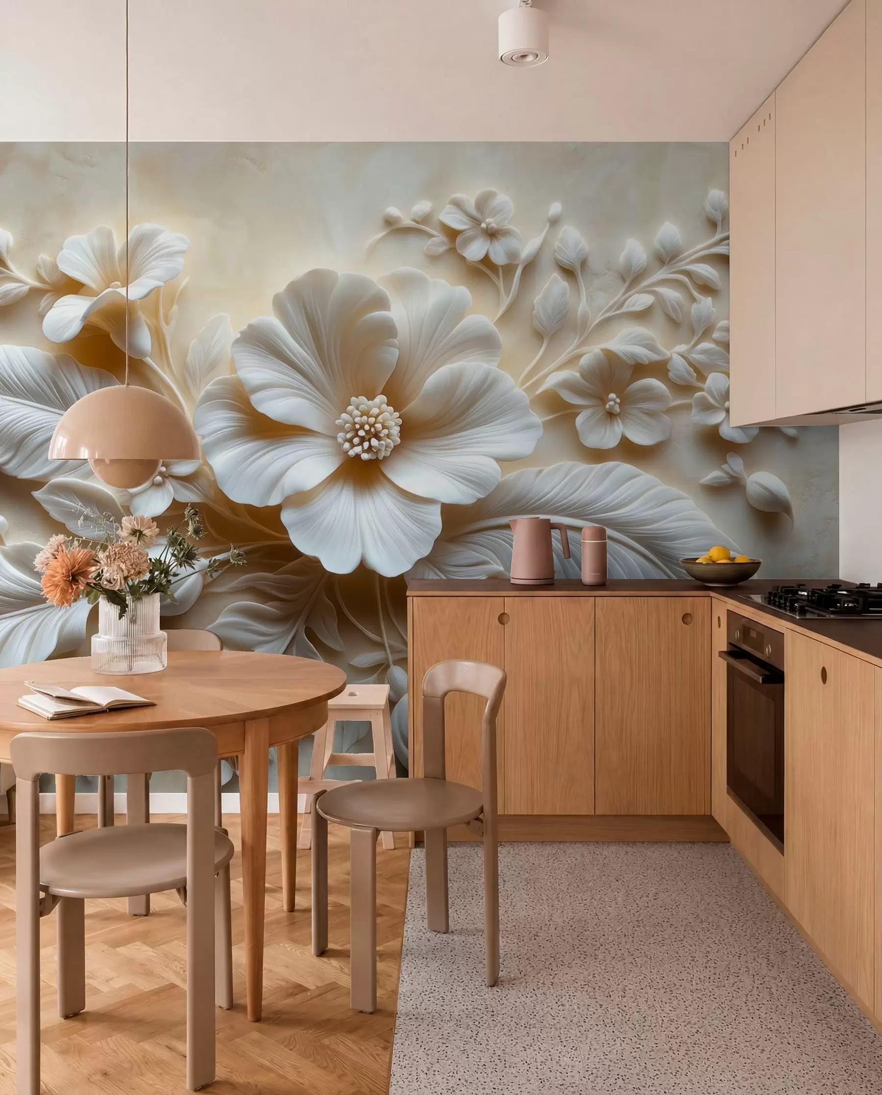 wall murals Latice i skulpturalno perje w01340