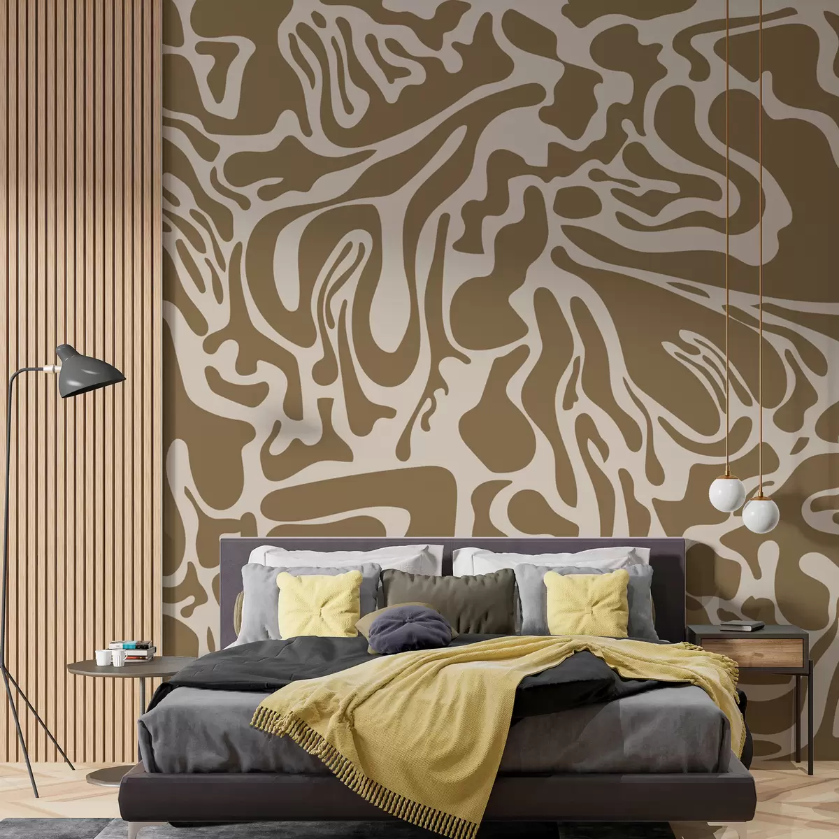 wall murals Смеђа апстрактна позадина w08177v1
