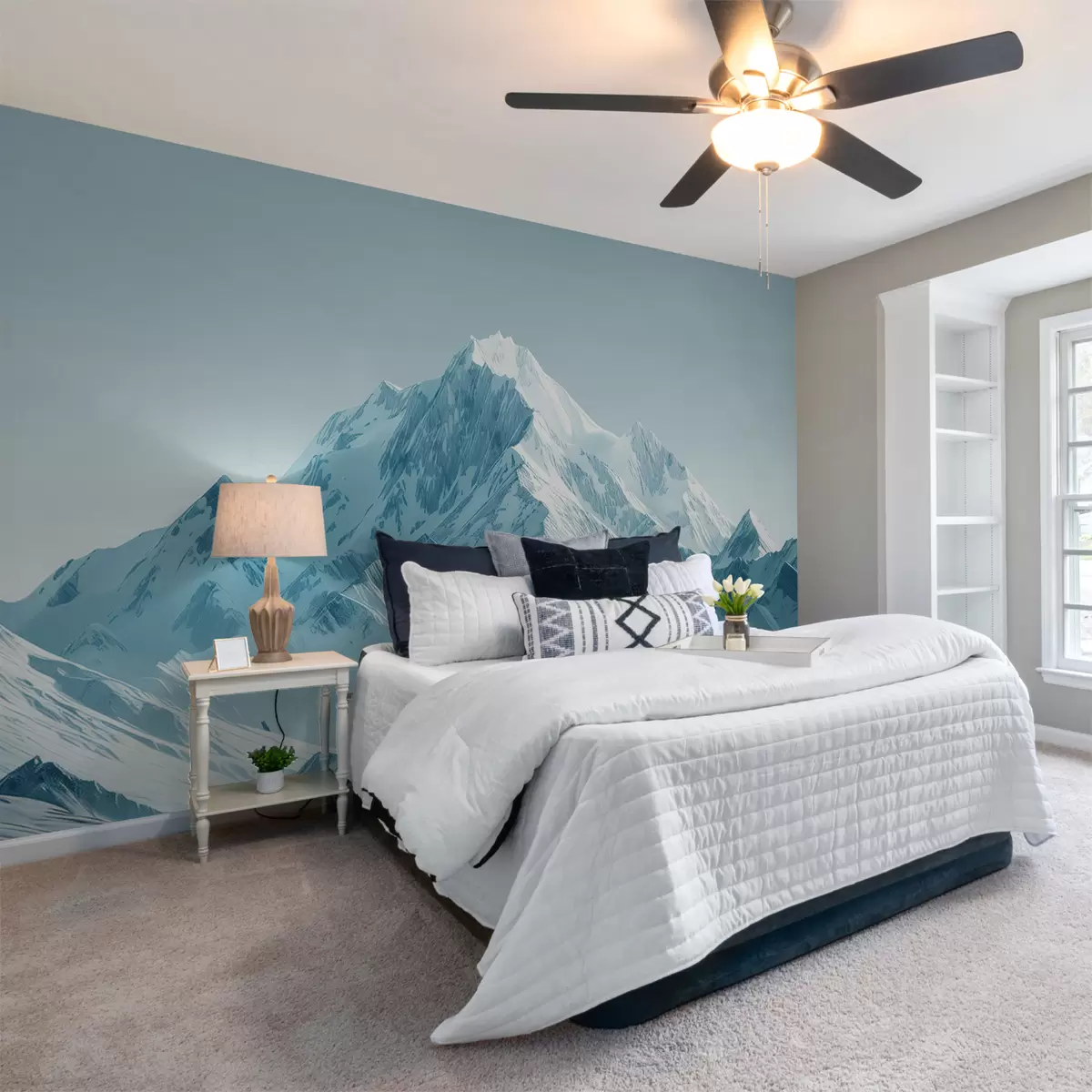 wall murals Плаве снежне планине w01391