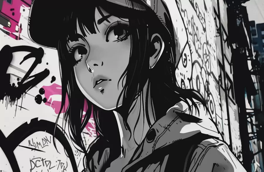 wall murals Аниме гирл w00973