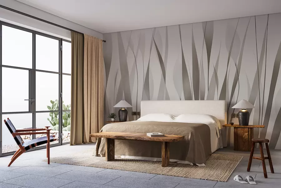 wall murals Провидни листови пастелних боја w01018v1