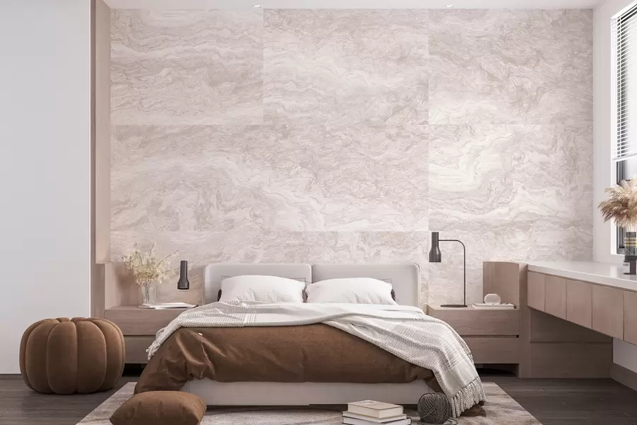 wall murals Мраморна текстура, апстракција, течност, беж боја w01544