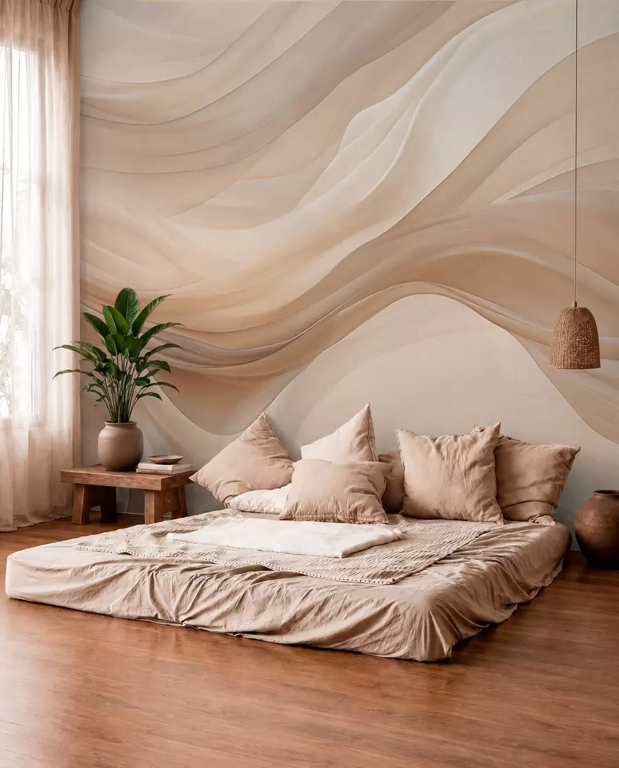 wall murals Tečne pješčane trake w01641