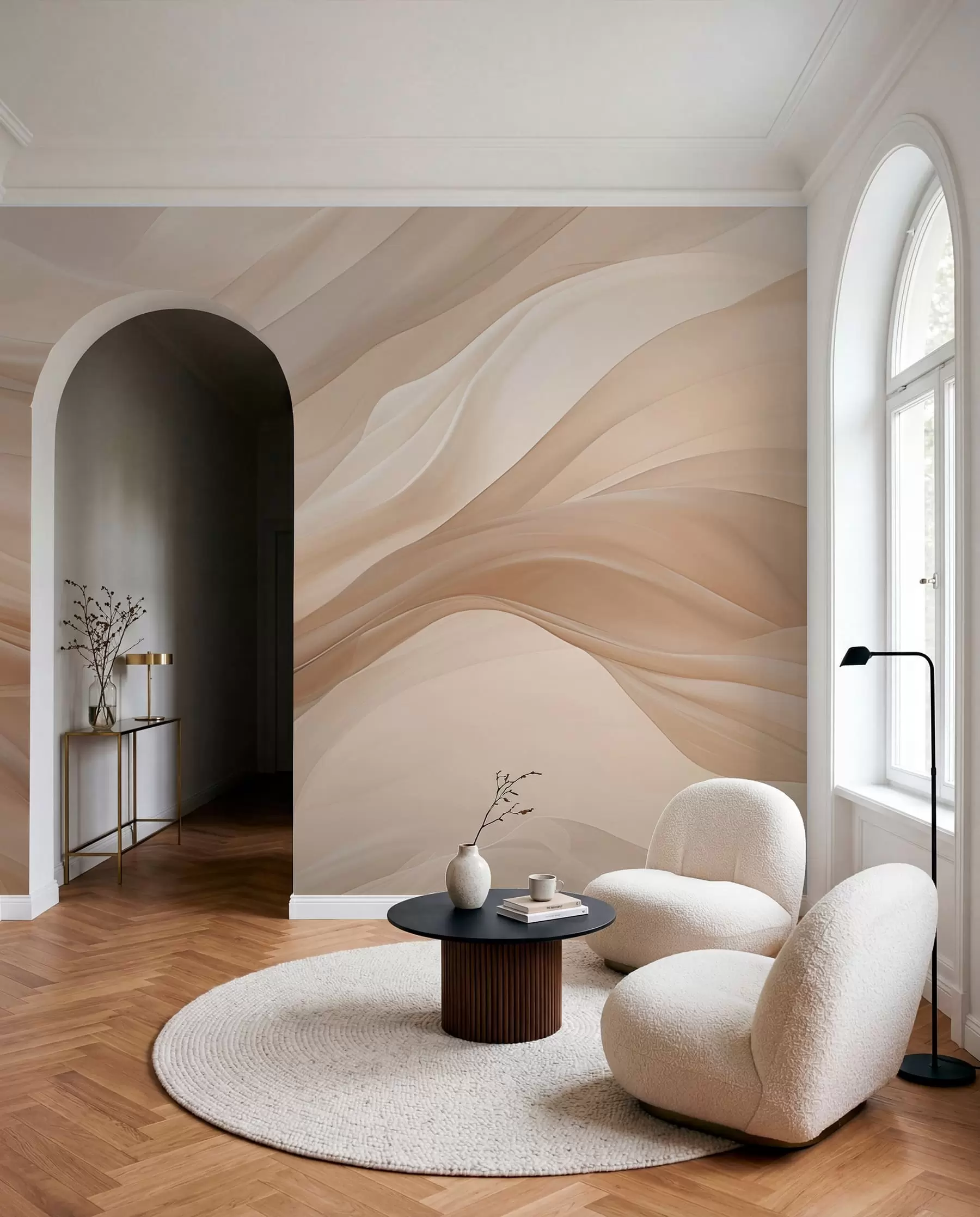 wall murals Tečne pješčane trake w01641
