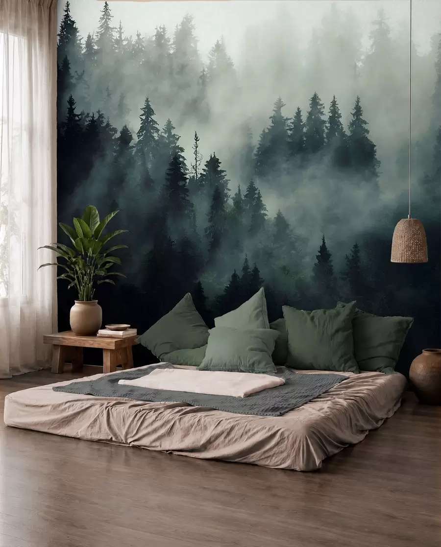 wall murals Šuma u zoru u36439