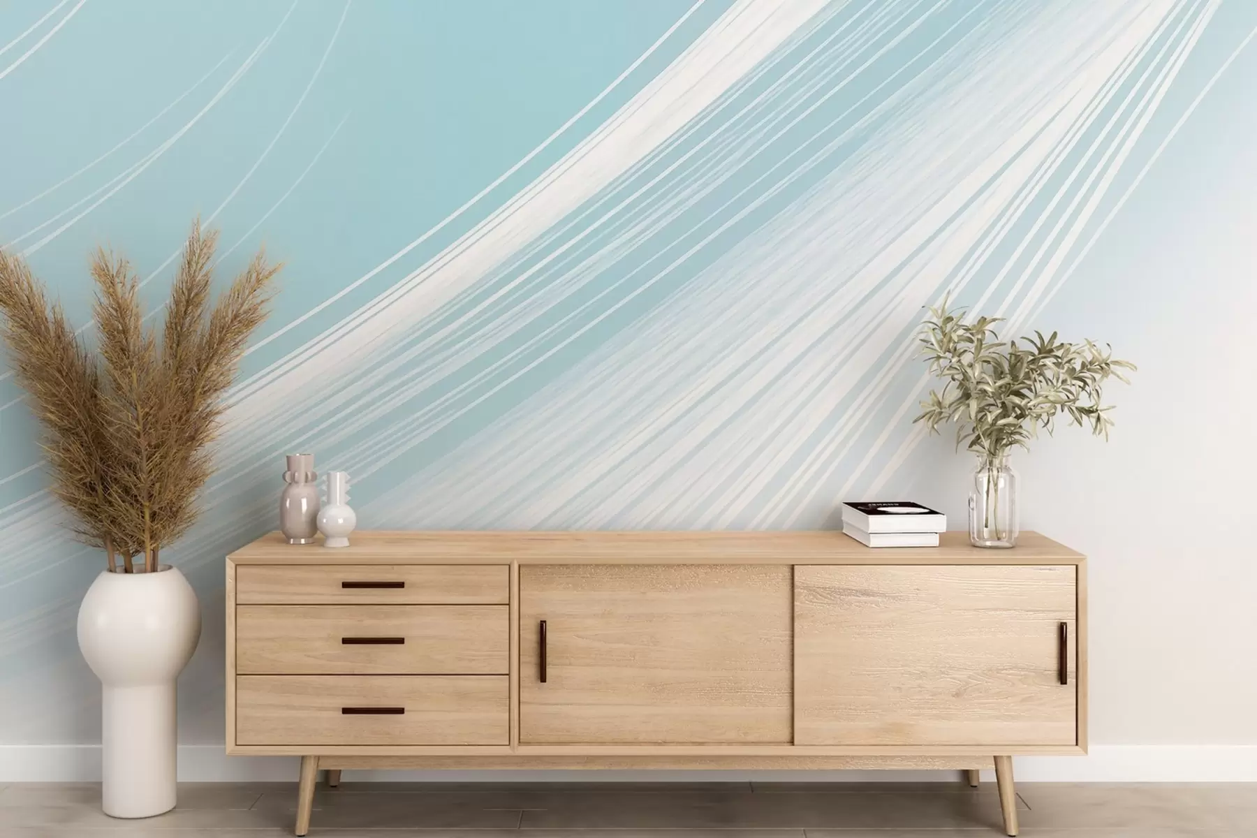 wall murals Плаве пруге w08354