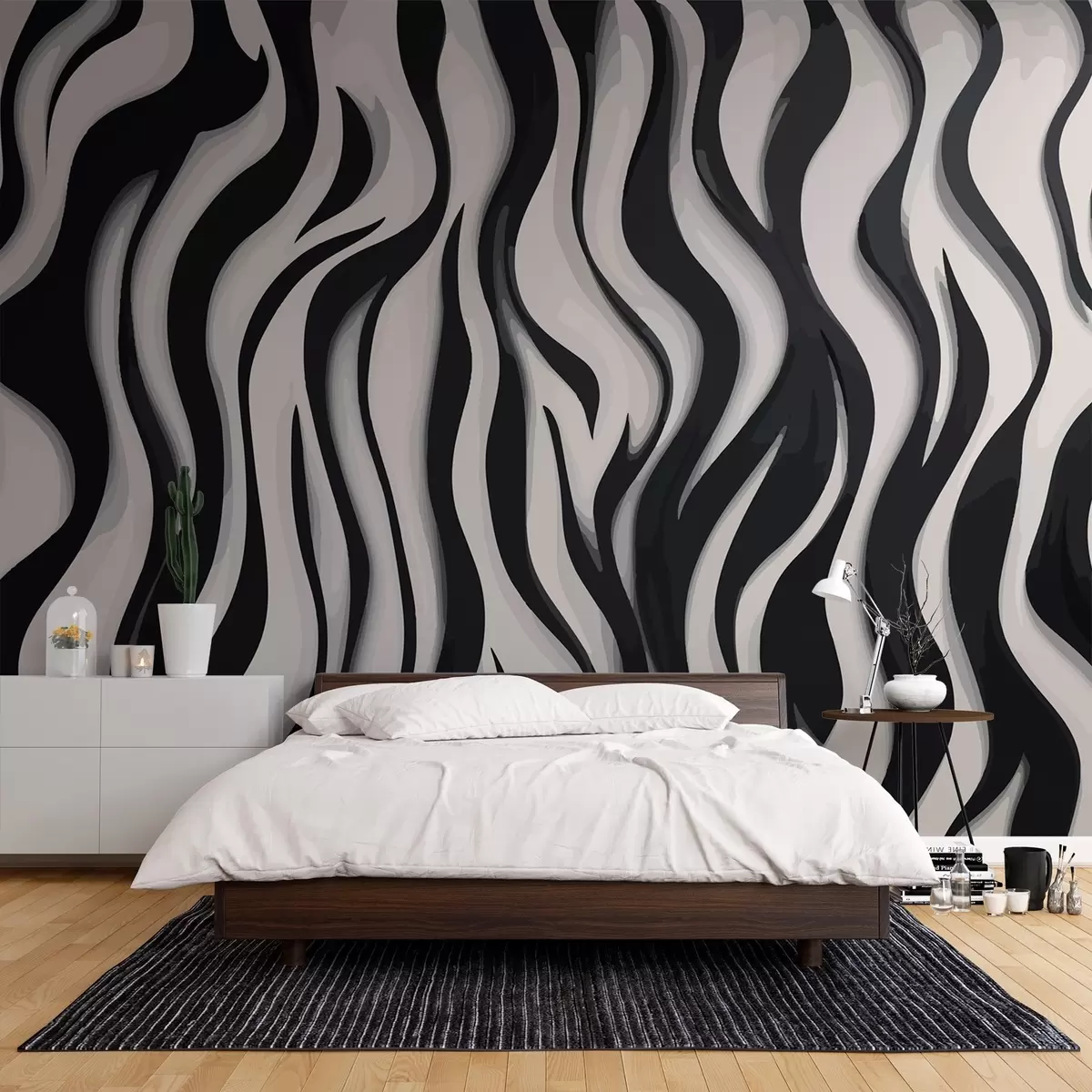 wall murals Црни таласи w01838