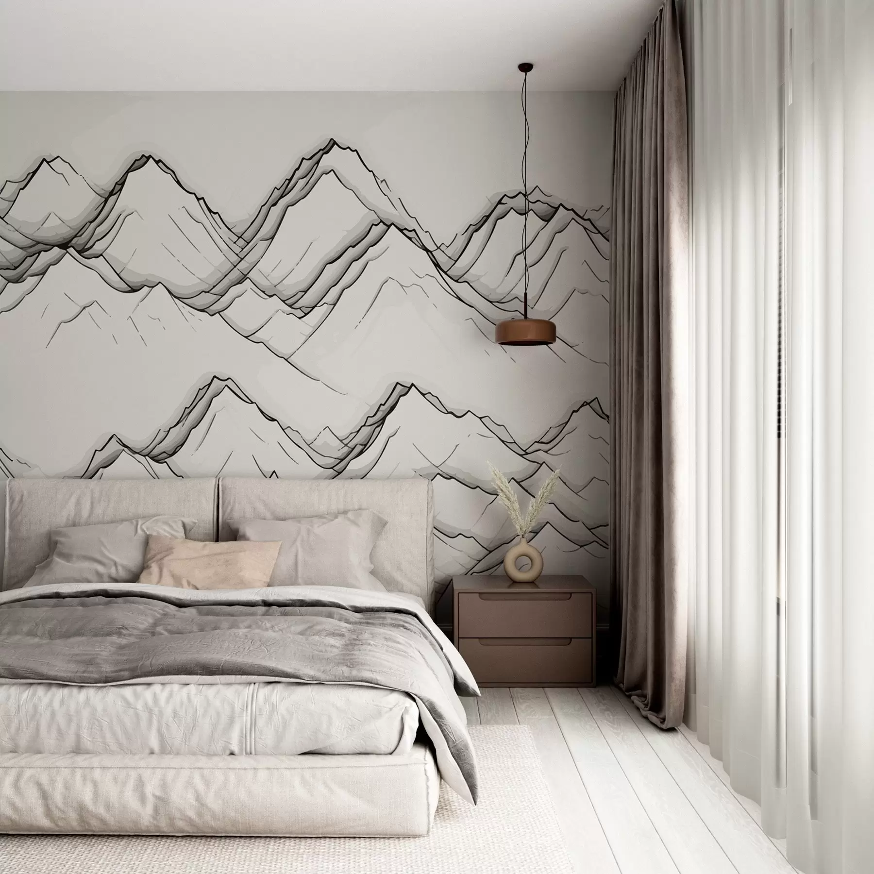 wall murals Планинске линије w01841