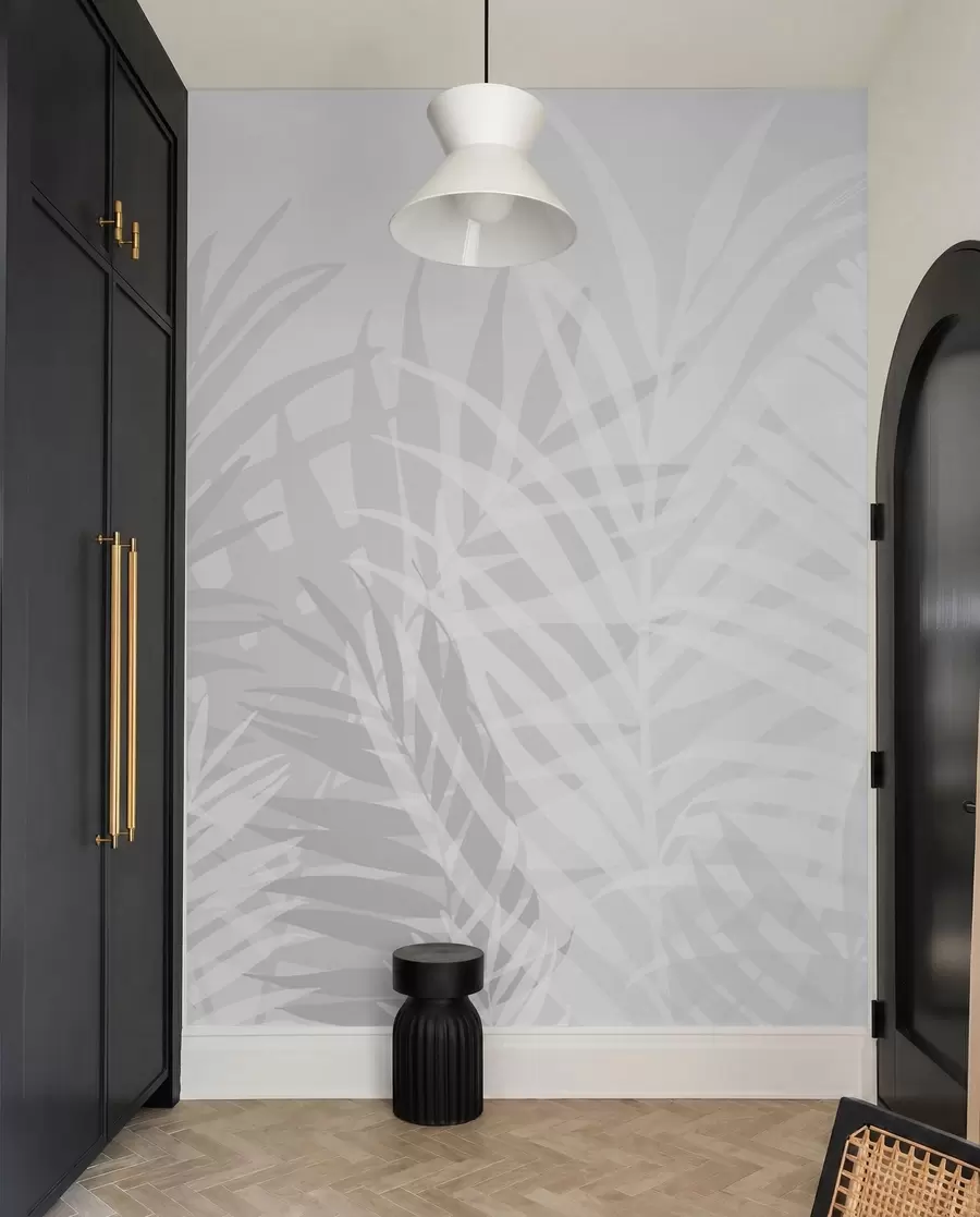 wall murals Palmine sjenke u sivom w02026v1