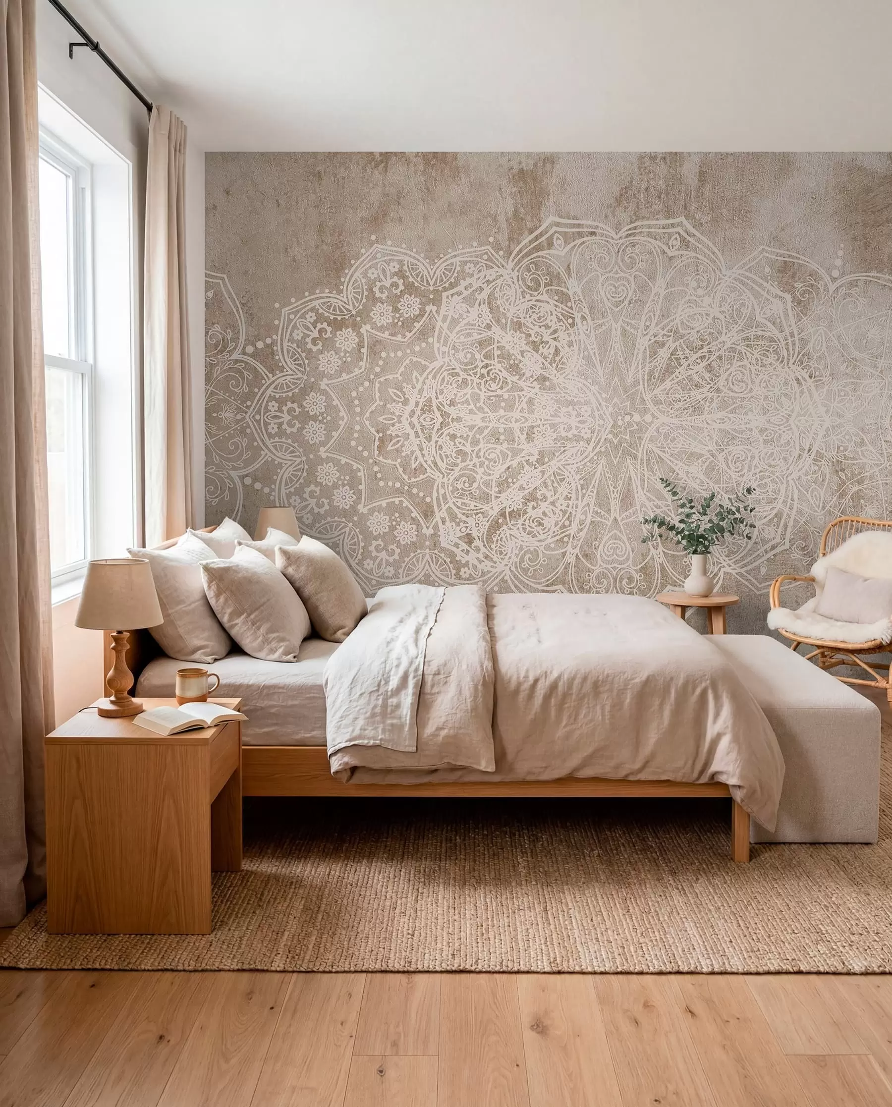 wall murals Mandala na boji pjeska w08387v1