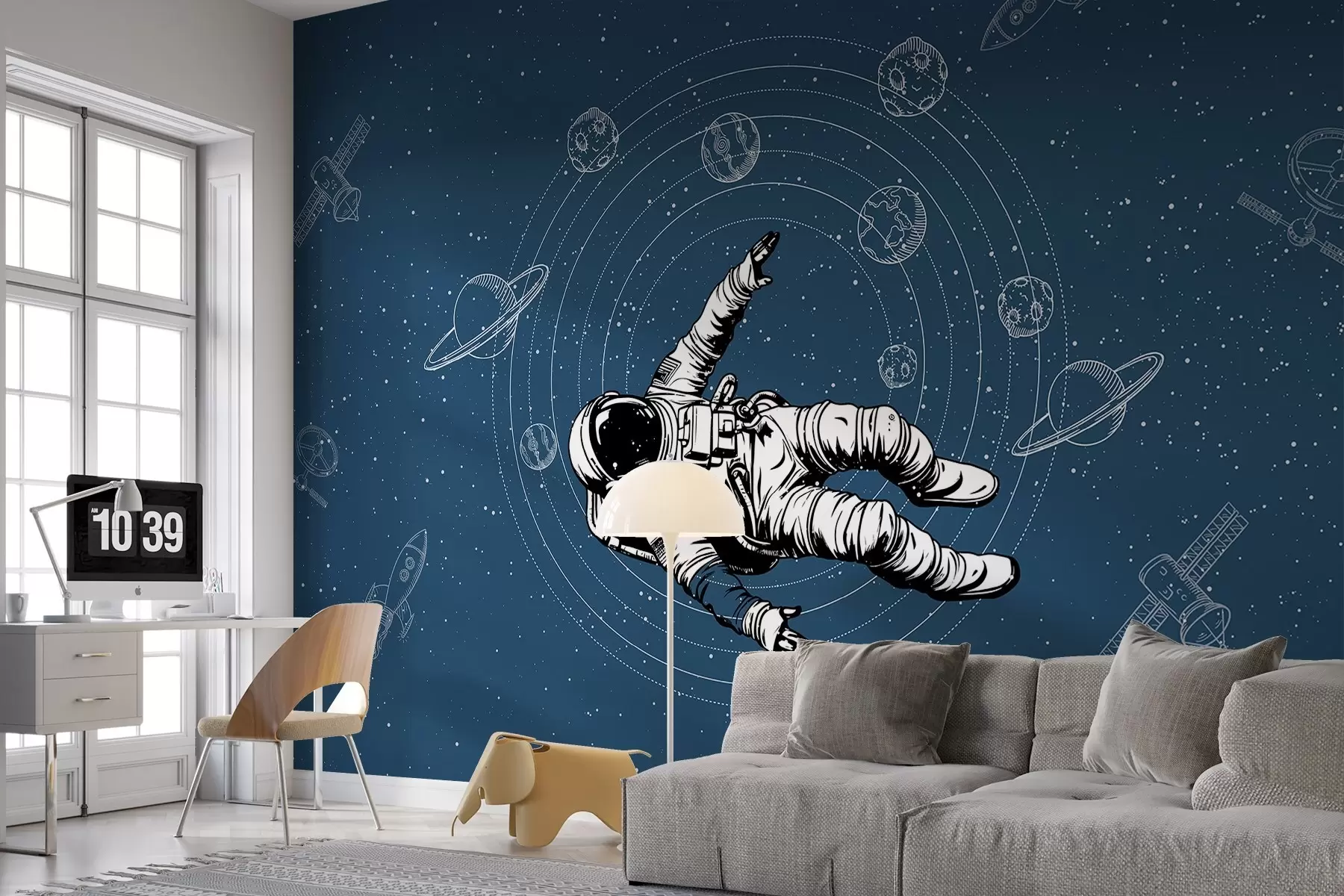 wall murals Астронаут истражује огроман космос w00712