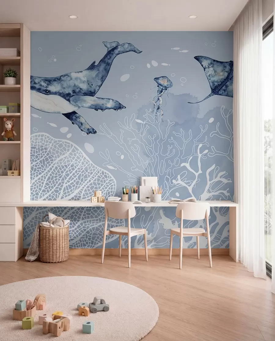 wall murals Kit iznad bijelih korala w00848