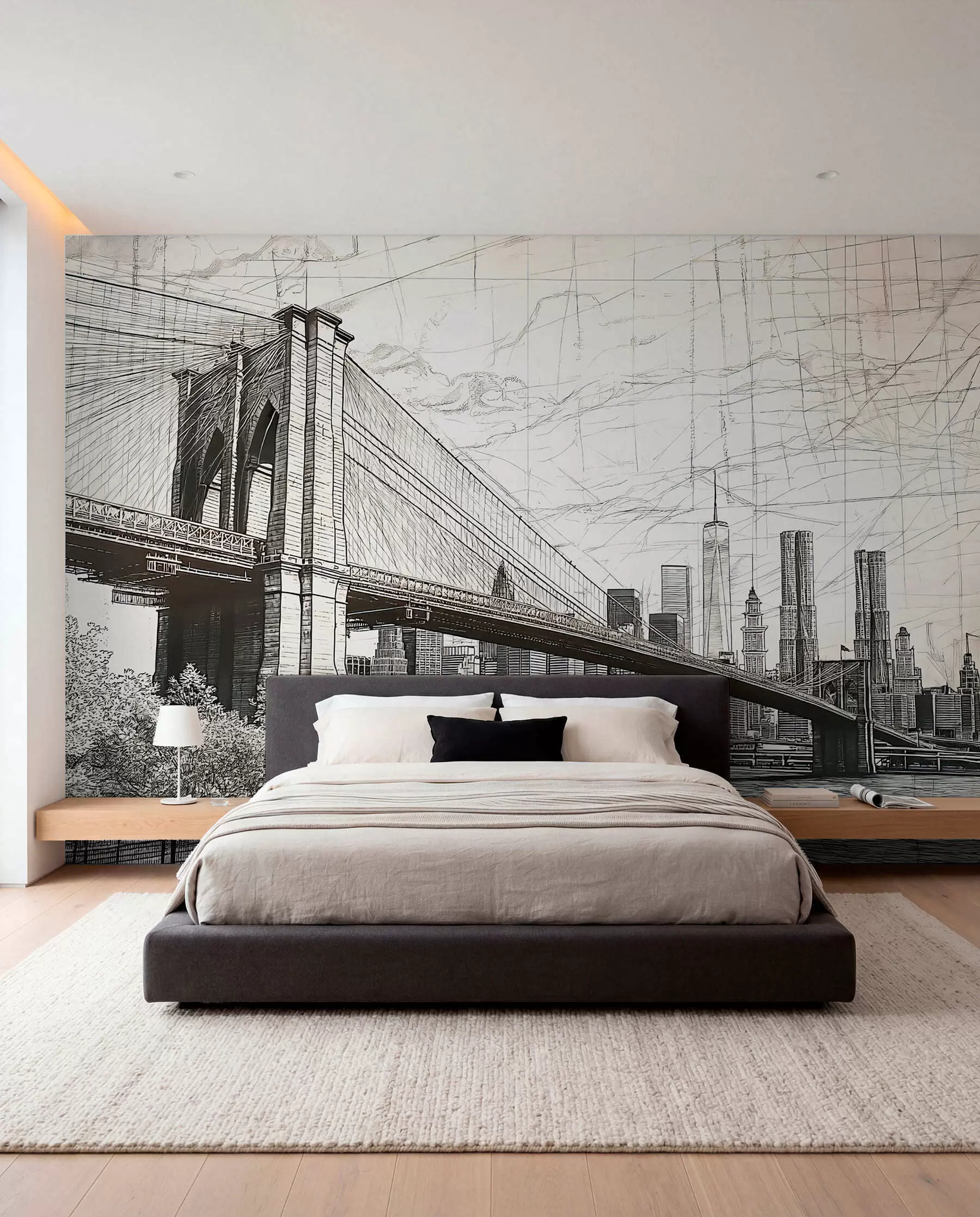 wall murals Linije Bruklina w01961