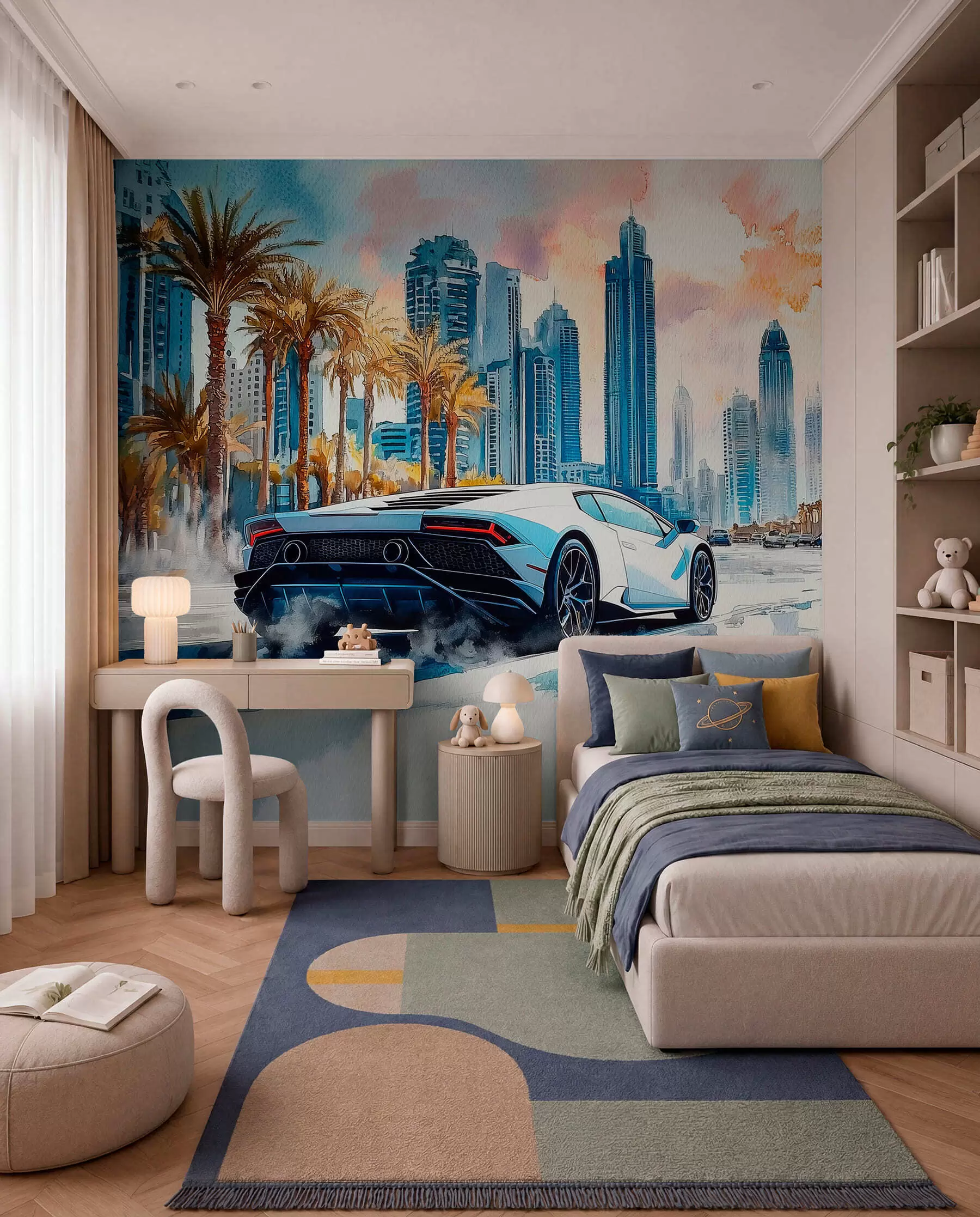 wall murals Vožnja palminom avenijom w01963