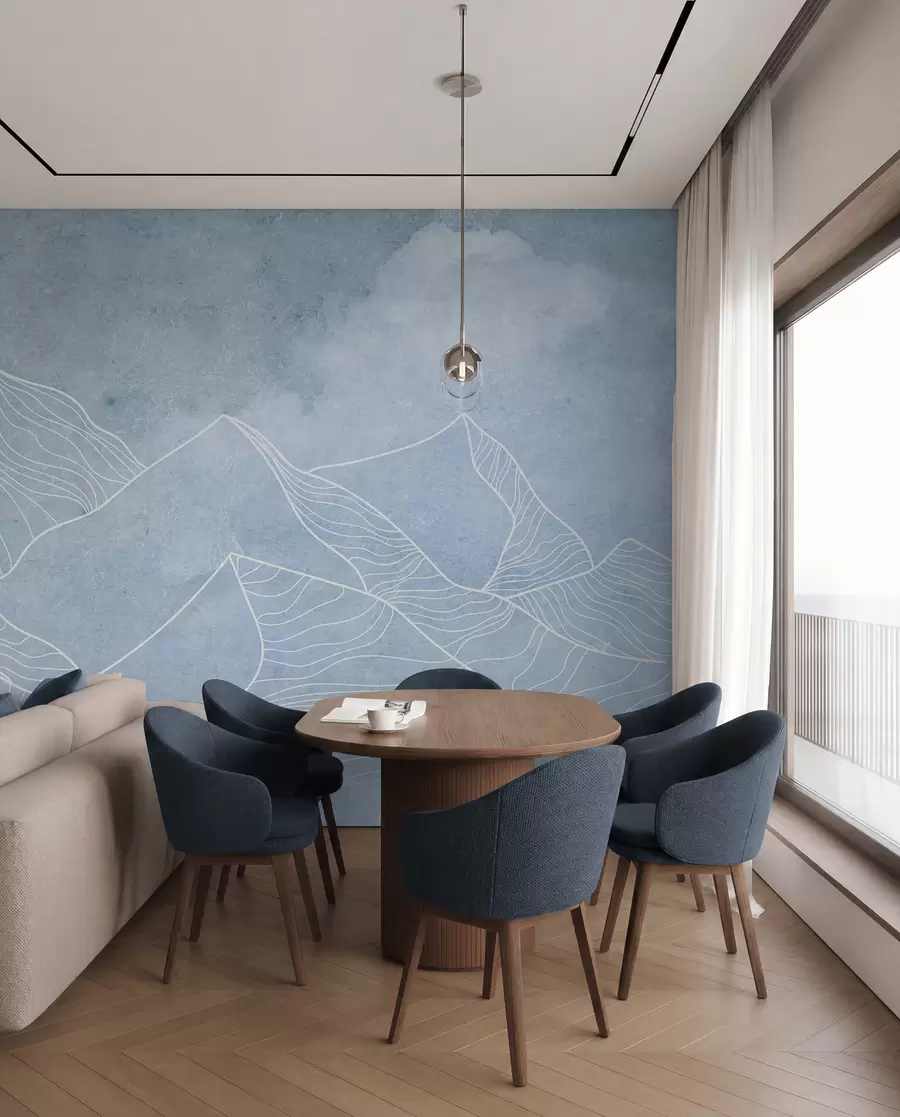 wall murals Мирне планине у меким плавим нијансама u98839v1