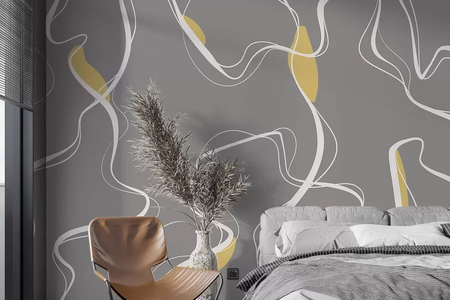 wall murals Апстрактне линије у нежној шеми боја u99659v1