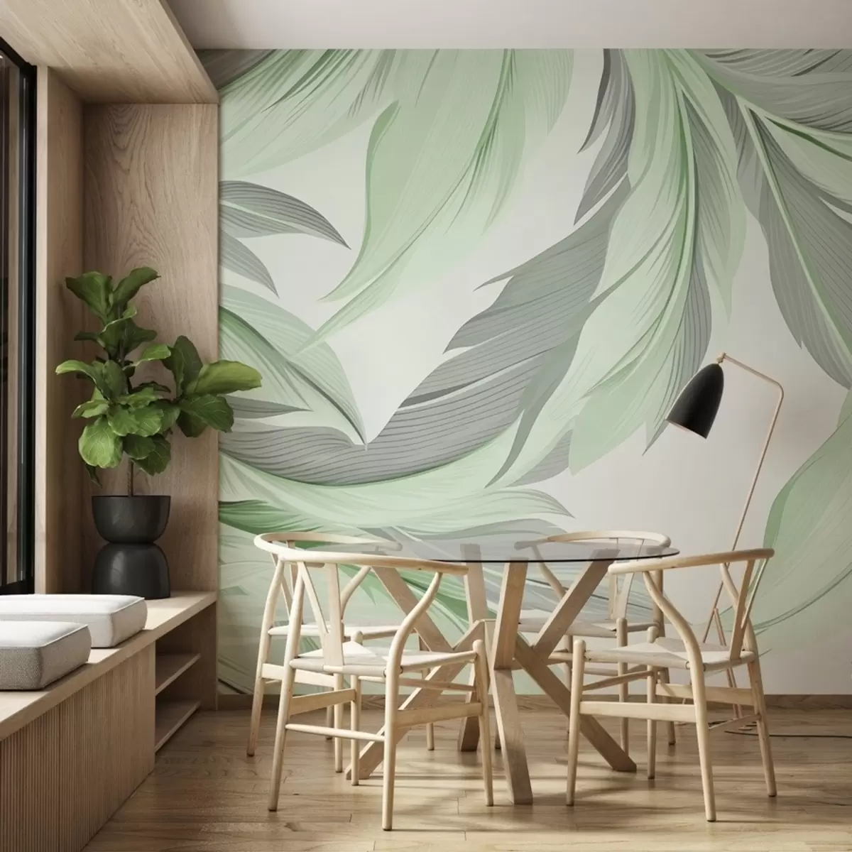 wall murals Велики листови w08398v2