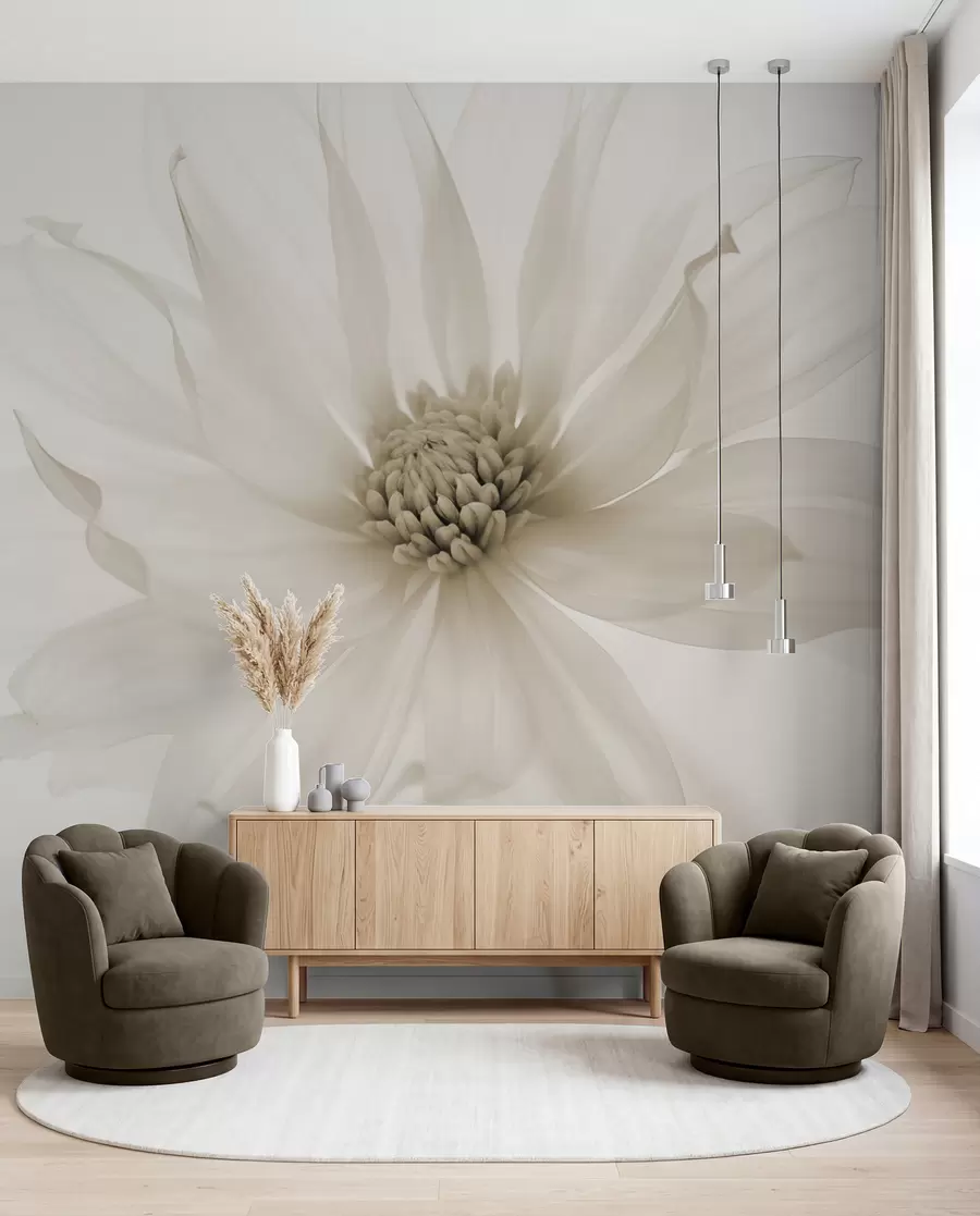 wall murals Деликатни беж цвет на светлој позадини w02077v1