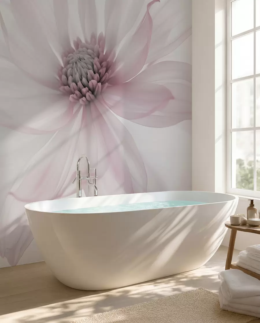 wall murals Cvijet u ružičastoj w02077v2