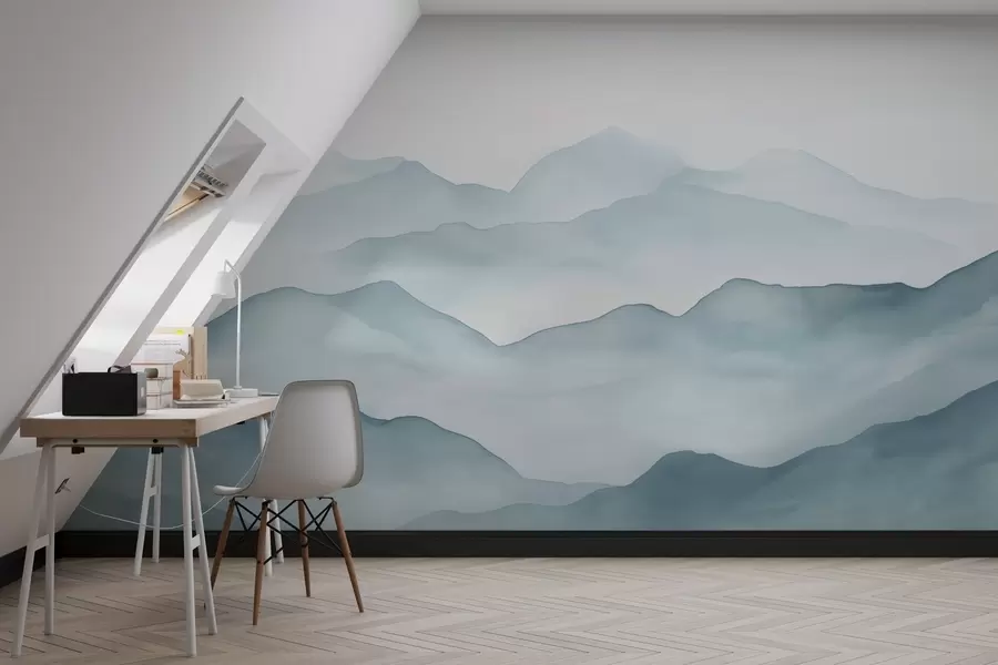 wall murals Апстрактне планине w02078