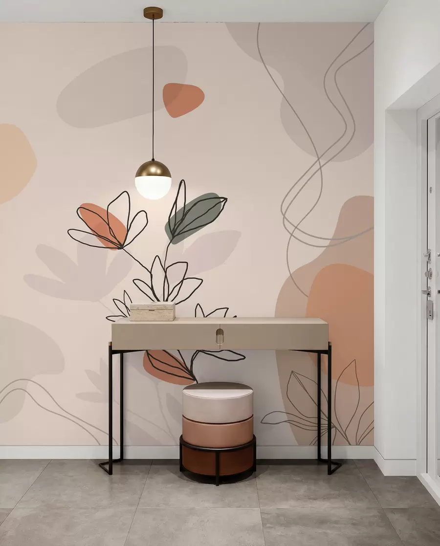 wall murals Цвеће у бохо стилу w02103